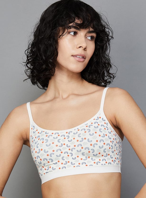 GINGER Women Printed Non-Padded Non-Wired Bra