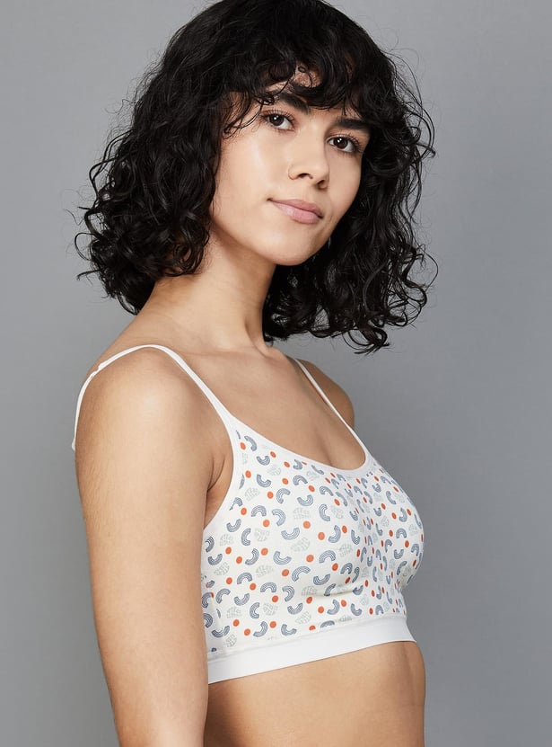 GINGER Women Printed Non-Padded Non-Wired Bra