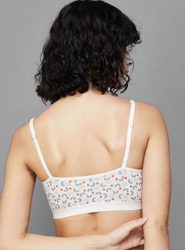 GINGER Women Printed Non-Padded Non-Wired Bra