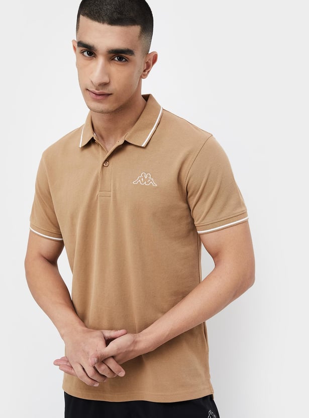 KAPPA Solid Sports Polo T-shirt