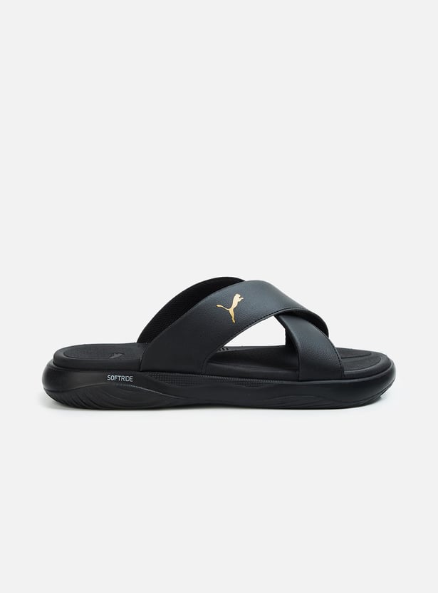PUMA Softride Men Solid Cross Strap Sliders