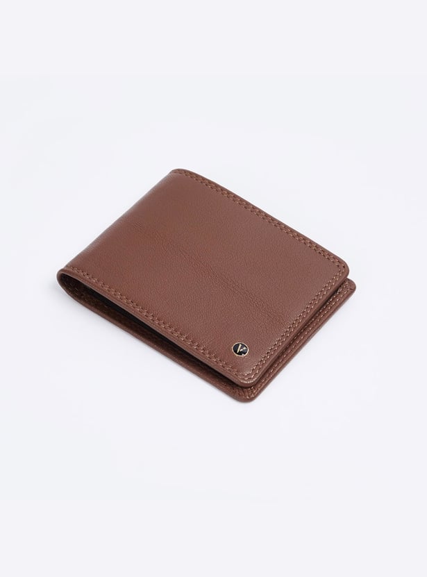 VAN HEUSEN Men Solid Bi-Fold Leather Wallet