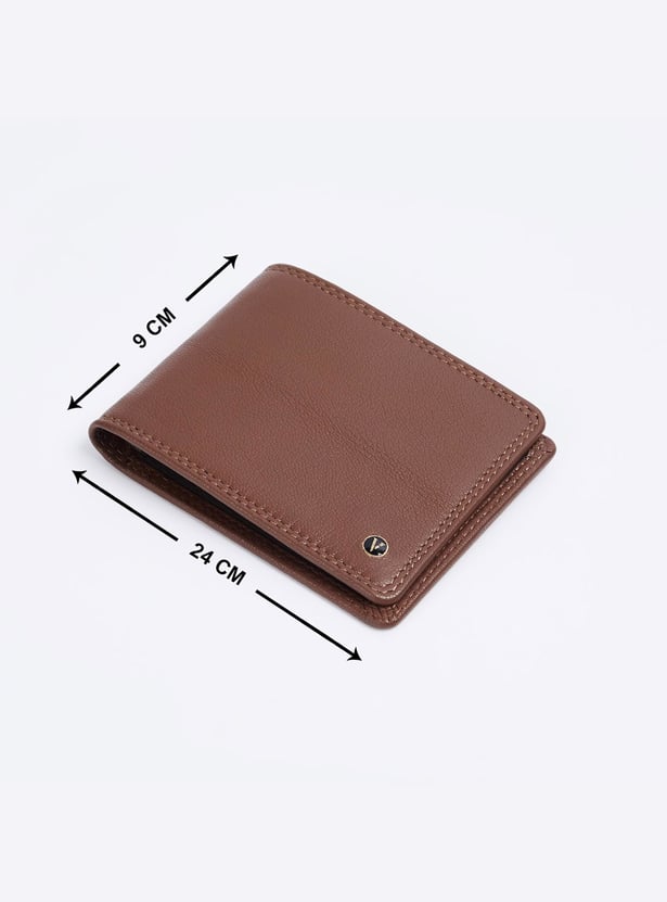 VAN HEUSEN Men Solid Bi-Fold Leather Wallet