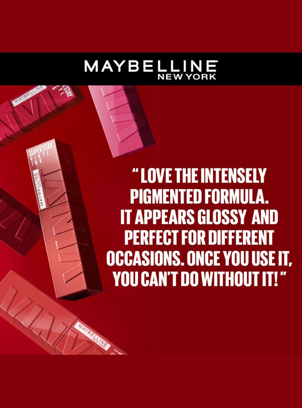 MAYBELLINE NEW YORK Superstay Vinyl Ink High Shine Liquid Lipstick - Extra - 4.2ml