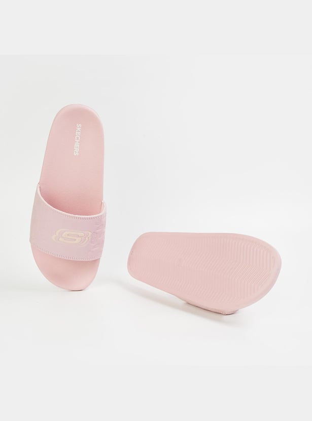 SKECHERS Women Embossed Sliders