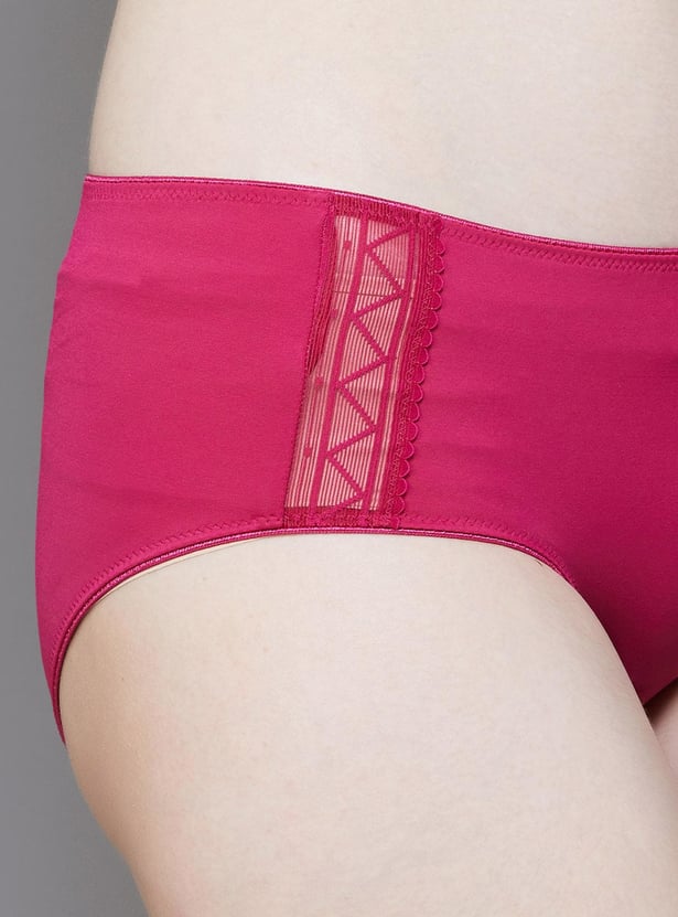 TRIUMPH Solid Lace Detailed Hipster Panties