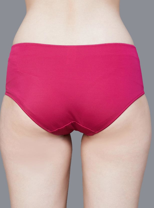 TRIUMPH Solid Lace Detailed Hipster Panties