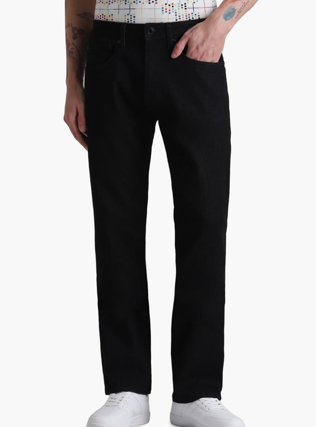 JACK & JONES Men Solid Bootcut Fit Jeans
