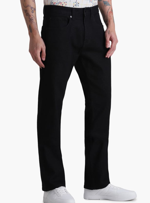 JACK & JONES Men Solid Bootcut Fit Jeans