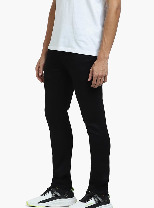 JACK & JONES Men Solid Slim Straight Jeans