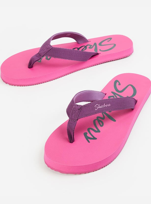 SKECHERS Women Printed Flip-Flops