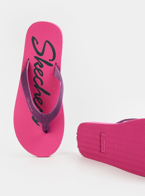 SKECHERS Women Printed Flip-Flops