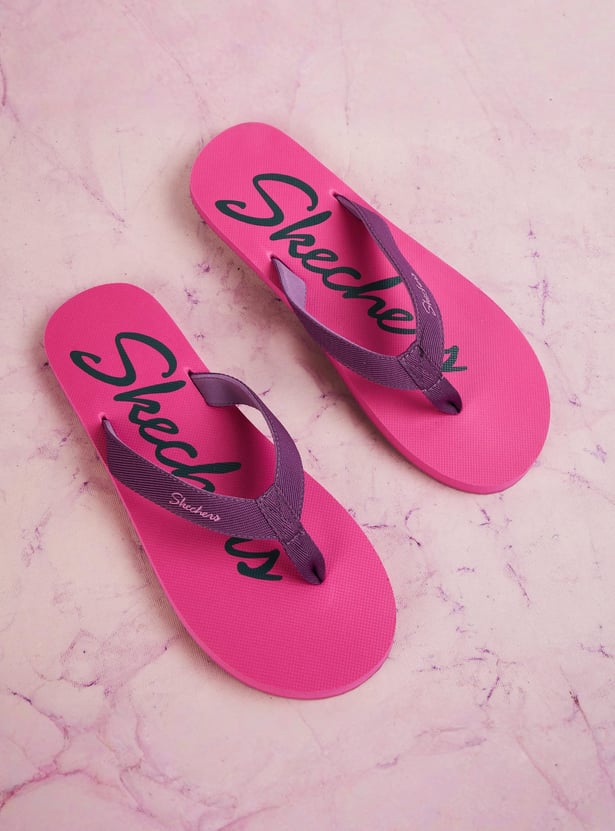 SKECHERS Women Printed Flip-Flops