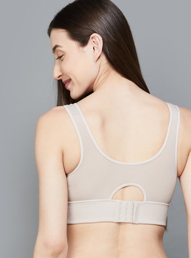 JOCKEY Solid Padded Non-Wired Balconette Bra