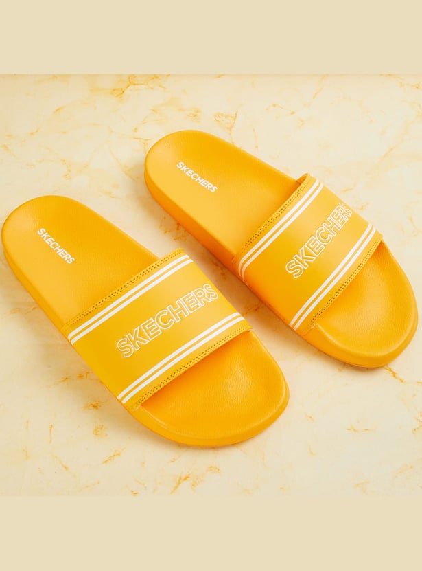 SKECHERS Women Brand Embossed Sliders