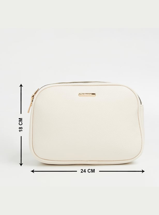GINGER Textured Sling Bag with Pouch