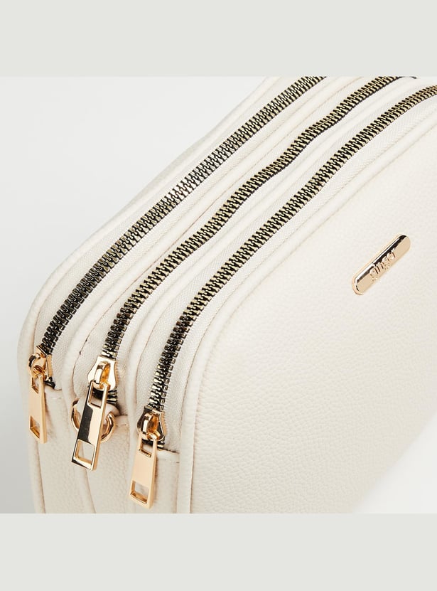 GINGER Textured Sling Bag with Pouch
