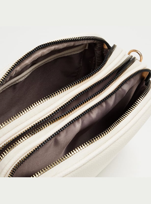 GINGER Textured Sling Bag with Pouch