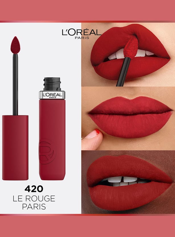 L'OREAL PARIS Infallible Matte Resistance Liquid Lipstick - Le Rouge Paris 420 - 5ml