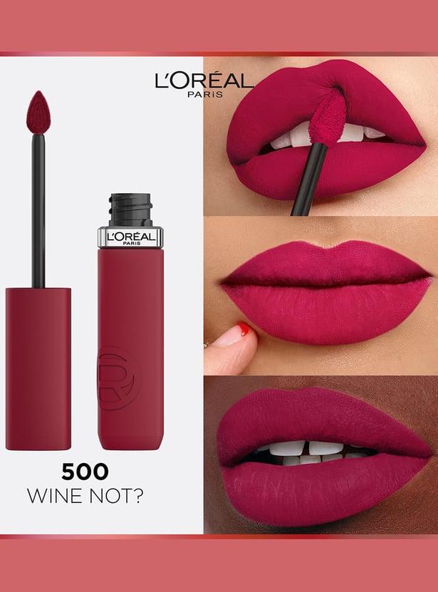 L'OREAL PARIS Infallible Matte Resistance Liquid Lipstick - Wine Not 500 - 5ml