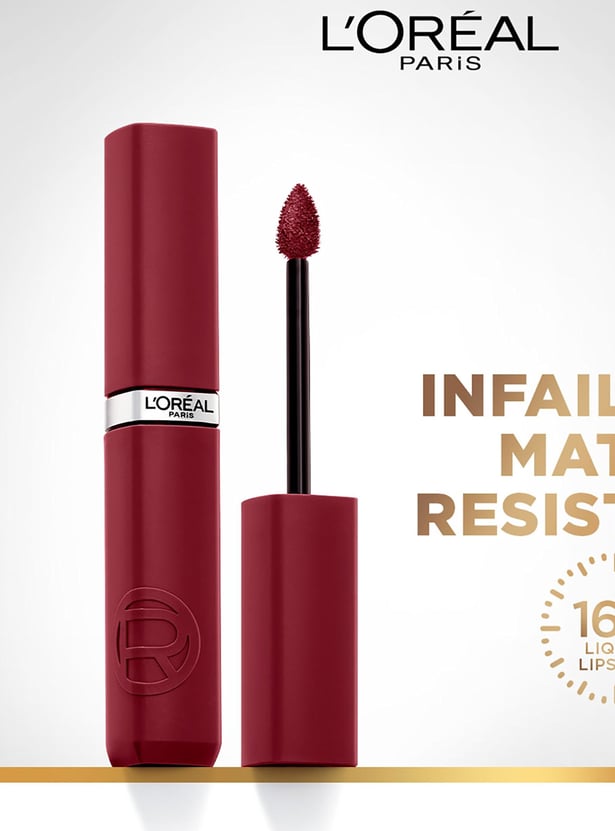 L'OREAL PARIS Infallible Matte Resistance Liquid Lipstick - Wine Not 500 - 5ml
