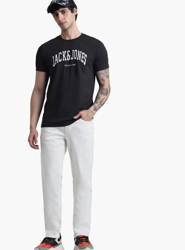 JACK & JONES Men Solid Slim Straight Jeans