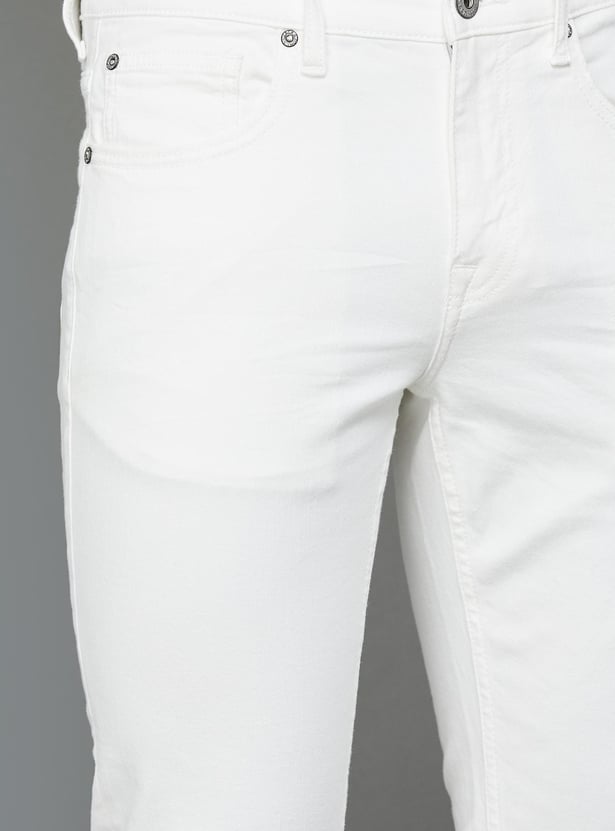 JACK & JONES Men Solid Slim Straight Jeans