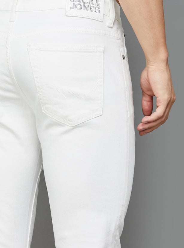 JACK & JONES Men Solid Slim Straight Jeans