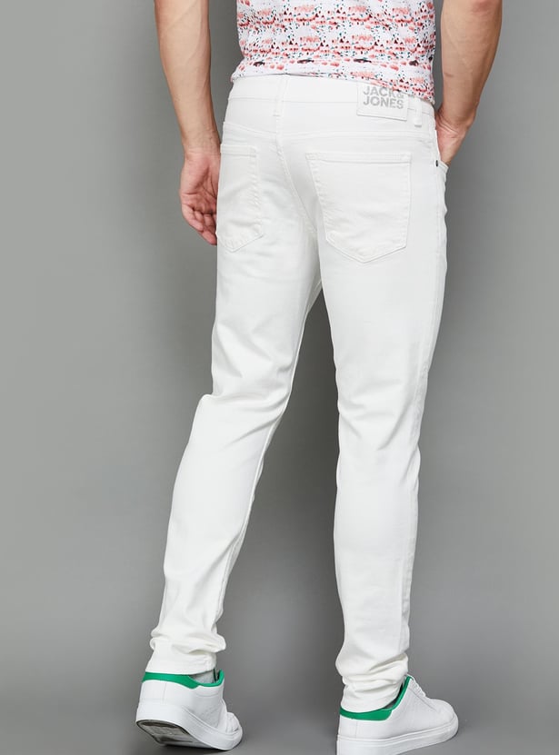 JACK & JONES Men Solid Slim Straight Jeans