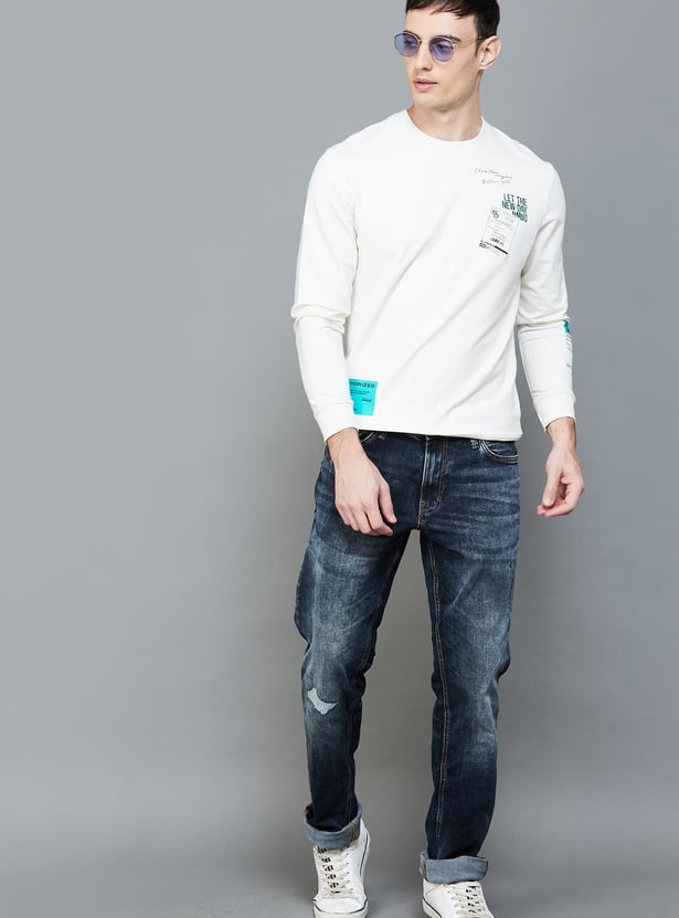 JACK & JONES Men Stonewashed Regular Straight Jeans