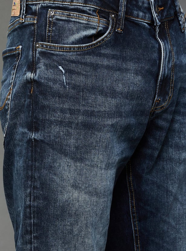 JACK & JONES Men Stonewashed Regular Straight Jeans