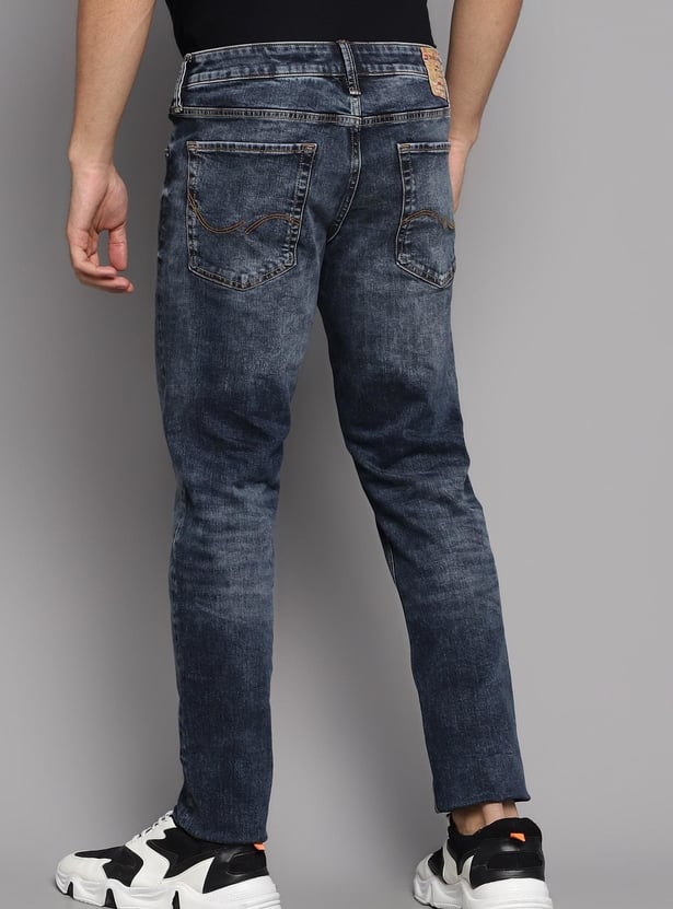 JACK & JONES Men Washed Slim Straight Jeans