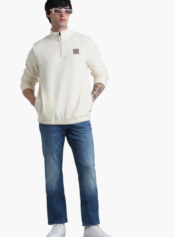 JACK & JONES Men Washed Slim Straight Jeans