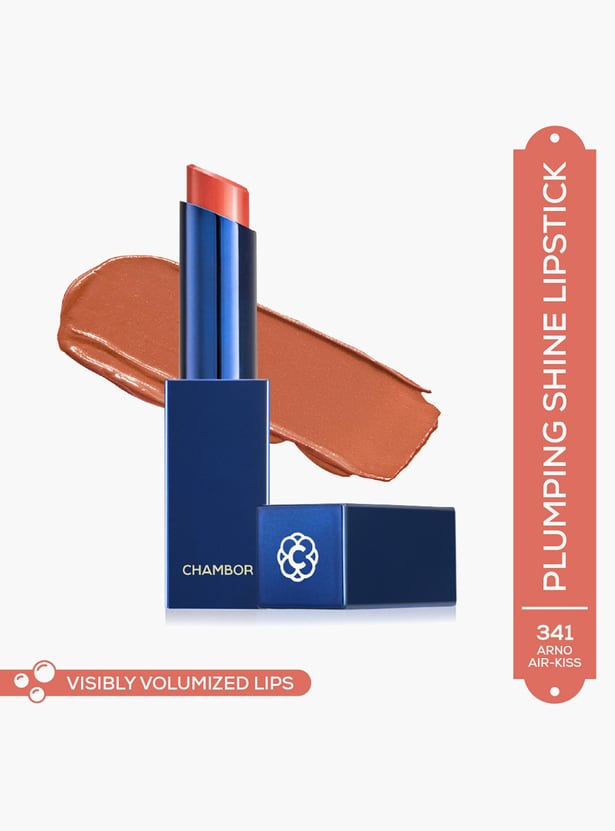 CHAMBOR Colour Studio Tres Shine Plump Lipstick - Arno Air - Kiss 341 - 3g