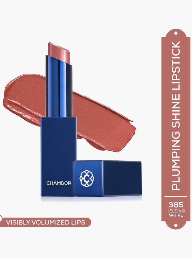CHAMBOR Colour Studio Tres Shine Plump Lipstick - Helsinki Whirl 385 - 3gm