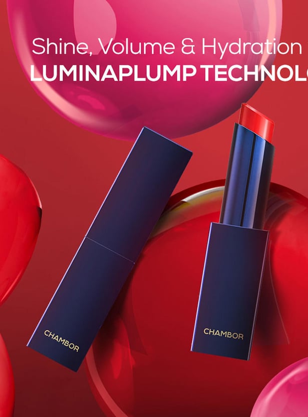 CHAMBOR Colour Studio Tres Shine Plump Lipstick - Helsinki Whirl 385 - 3gm
