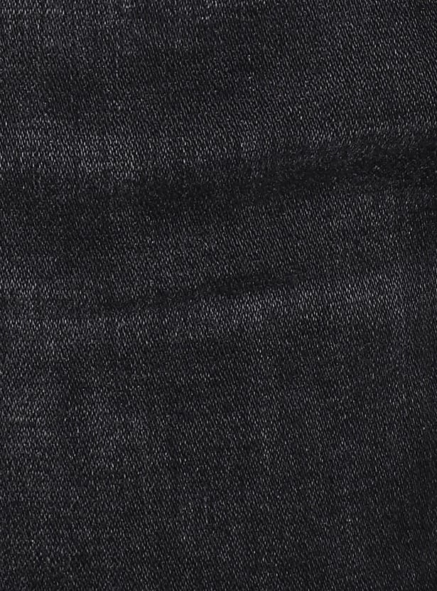 JACK & JONES Men Stonewashed Slim Straight Fit Jeans