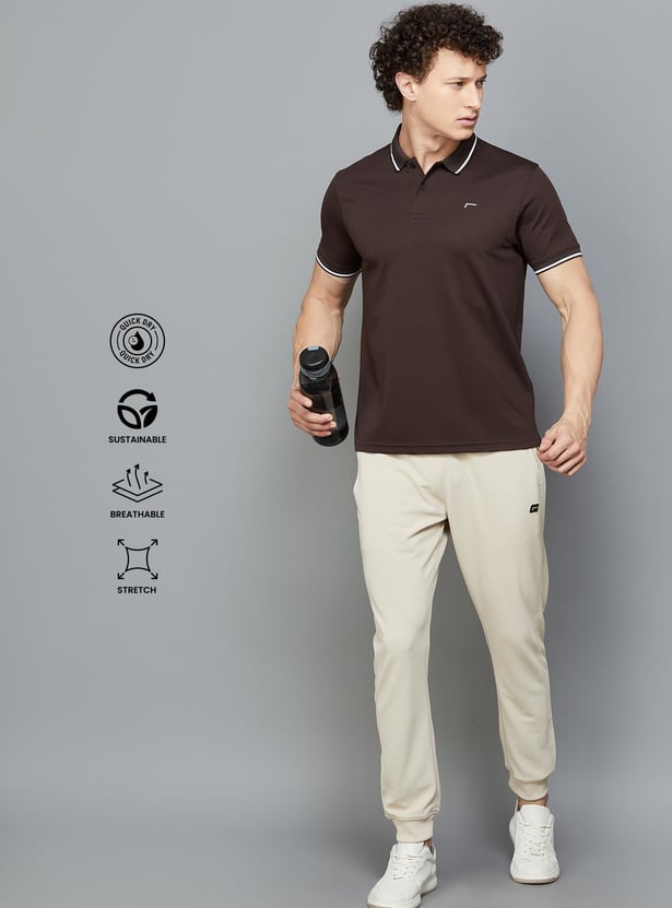 FAME FOREVER ACTIVE Solid Regular Fit Polo T-shirt
