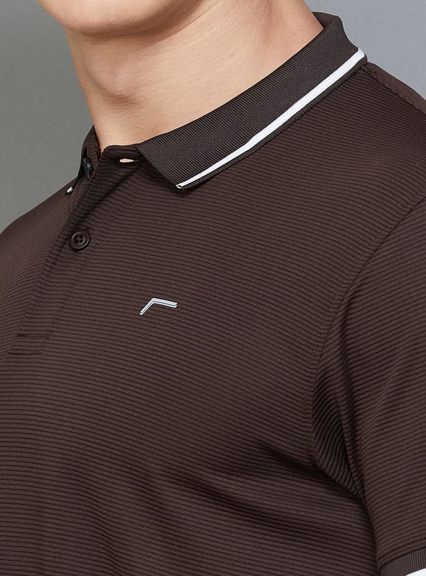 FAME FOREVER ACTIVE Solid Regular Fit Polo T-shirt