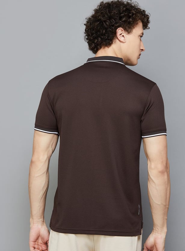 FAME FOREVER ACTIVE Solid Regular Fit Polo T-shirt
