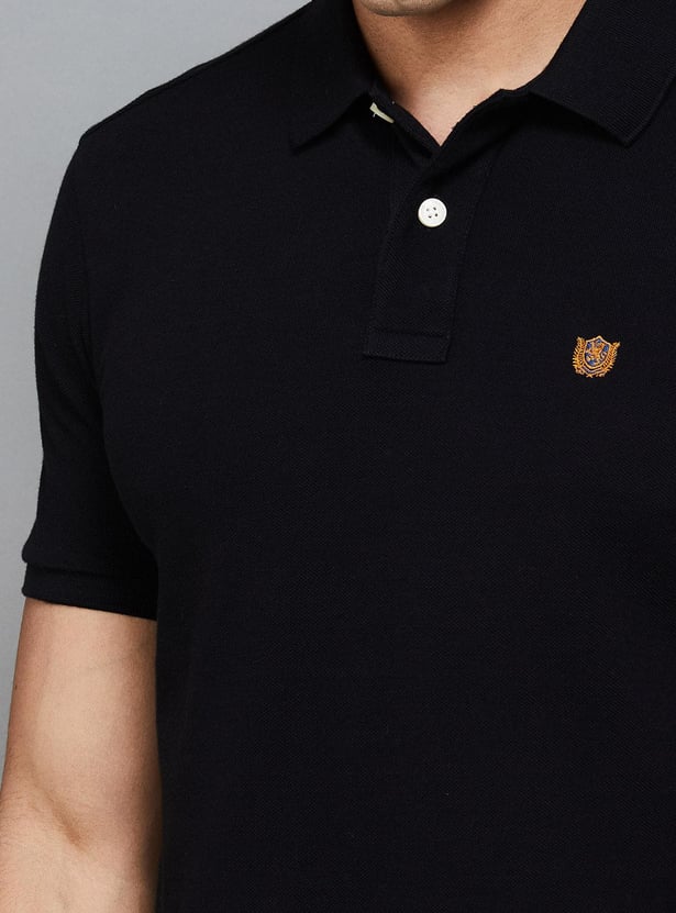 FAHRENHEIT Men Solid Regular Fit Polo T-shirt
