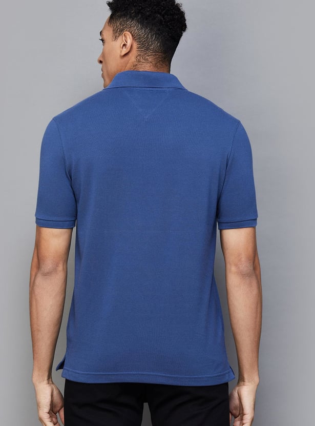 FAHRENHEIT Men Solid Regular Fit Polo T-shirt