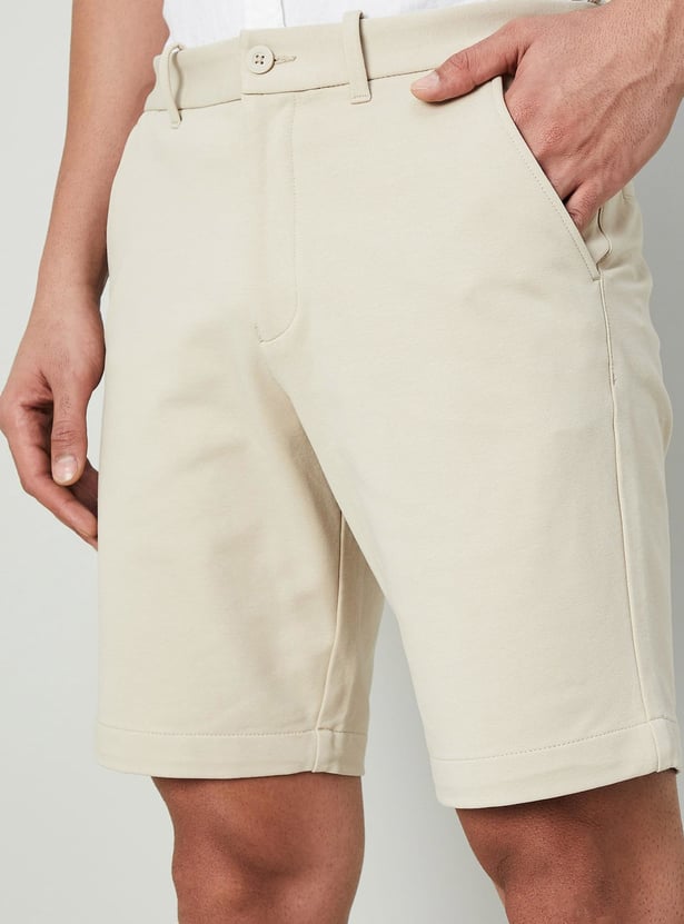 CODE Men Solid Regular Fit Shorts