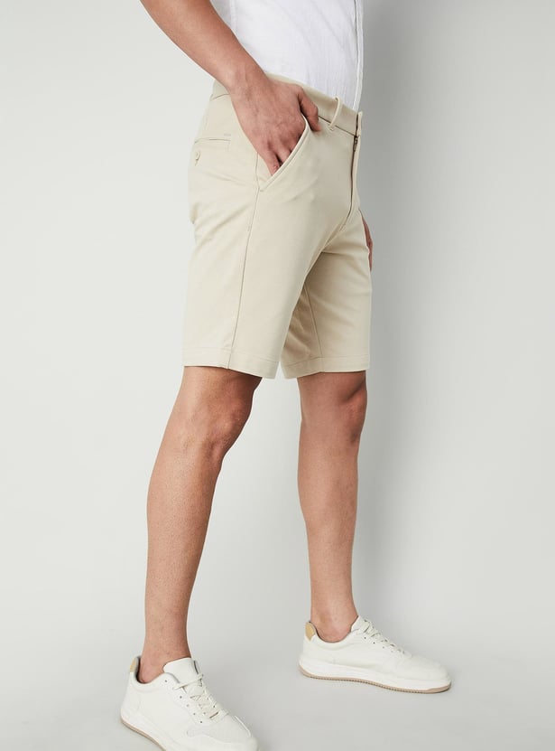 CODE Men Solid Regular Fit Shorts