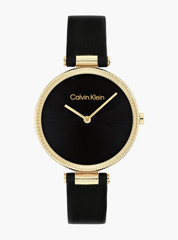 CALVIN KLEIN Gleam Women Analog Watch with Leather Strap - 25100017