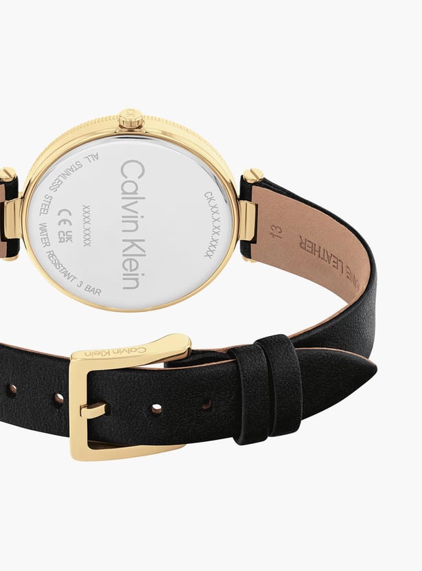 CALVIN KLEIN Gleam Women Analog Watch with Leather Strap - 25100017