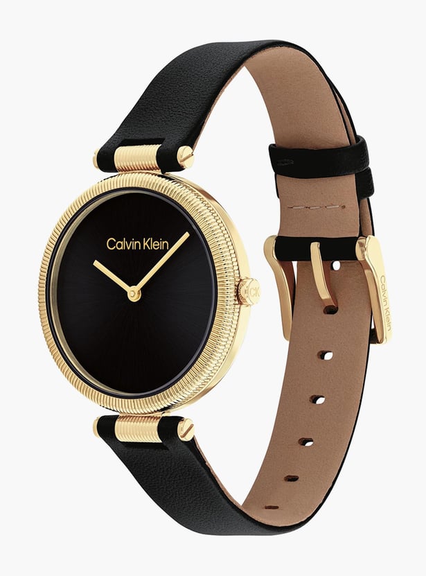 CALVIN KLEIN Gleam Women Analog Watch with Leather Strap - 25100017