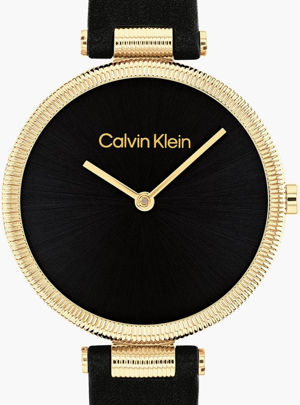 CALVIN KLEIN Gleam Women Analog Watch with Leather Strap - 25100017
