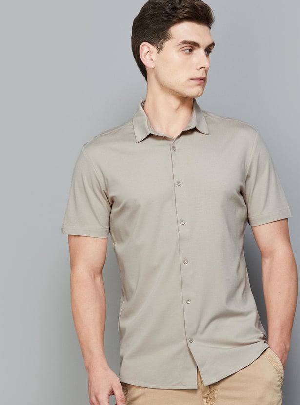 BOSSINI Solid Slim Fit Shirt