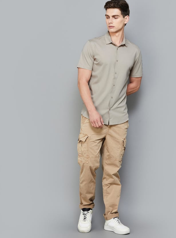 BOSSINI Solid Slim Fit Shirt